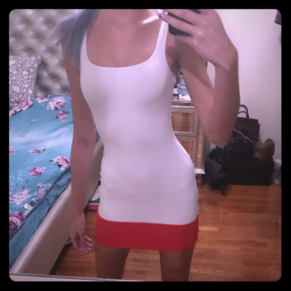 American apparel bodycon colorblock dress